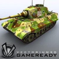 3D Model Download - Game Ready King Tiger 03
